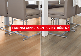 Laminat vs. Design-/Vinylboden